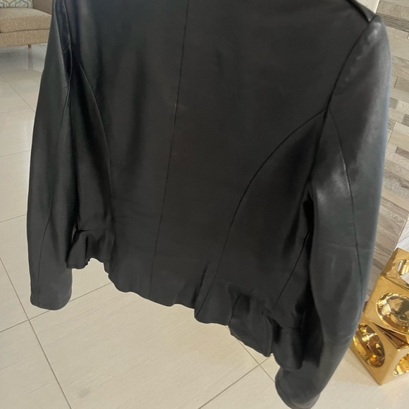 Genuine Leather Biker Jacket William Rast Women’s - Picture 5 of 12